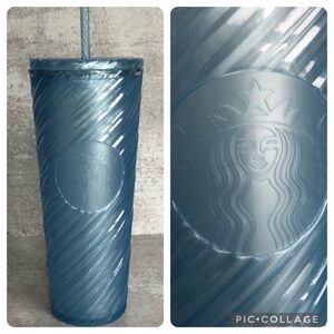 Starbucks NWT 24oz Blue Swirl Venti Tumbler